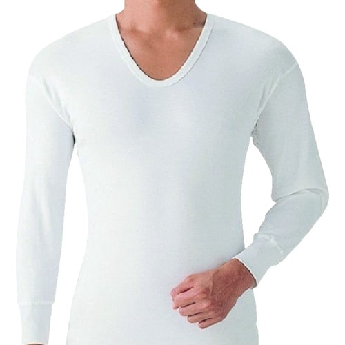 グンゼ やわらか肌着長袖U首2枚組M