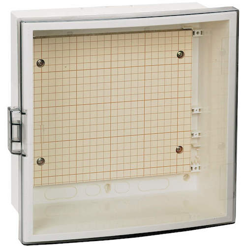 河村電器 プラボックス 屋内型 透明アクリルドア