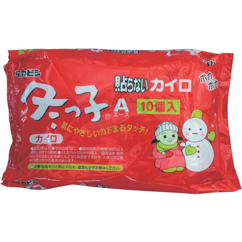 タカビシ 貼らないカイロ冬っ子レギュラー10枚