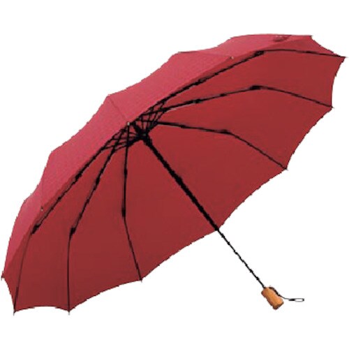 mabu 12本骨折りたたみ傘 江戸 紅