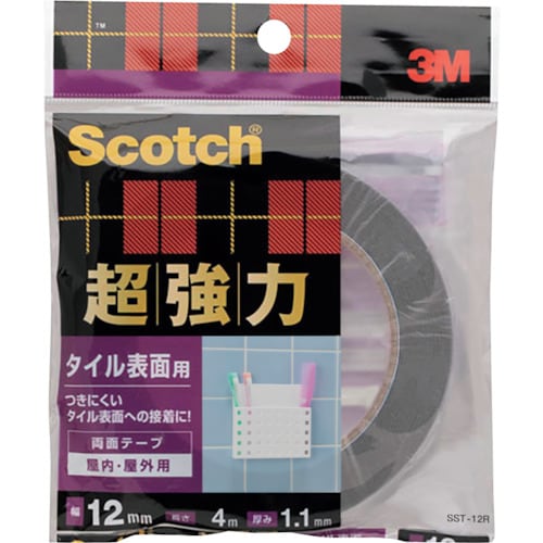 3M スコッチ 超強力両面テープ タイル表面用 1