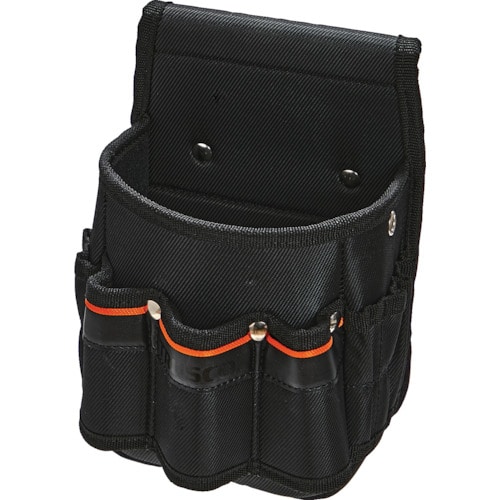 TRUSCO 腰袋2段 ペンチケース付 ブラック