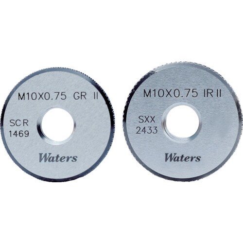 WATERS メートルねじ工作用リングゲージ(旧J