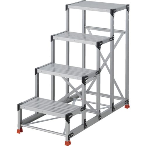 TRUSCO 作業用踏台 4段 ステップ奥行30