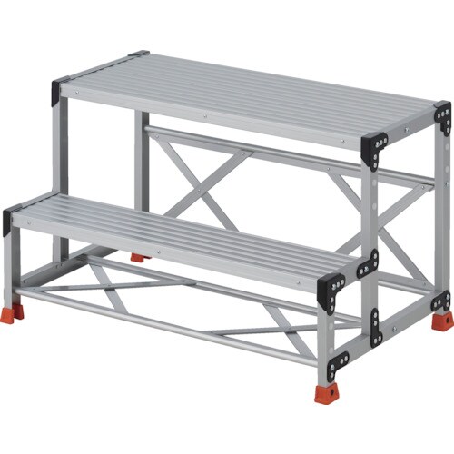 TRUSCO 作業用踏台 2段  ステップ奥行20