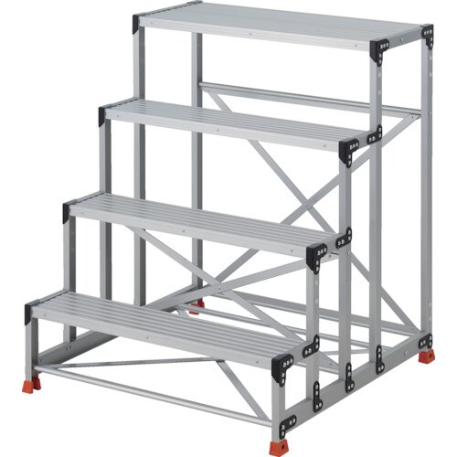 TRUSCO 作業用踏台 4段 ステップ奥行20