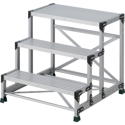 TRUSCO 作業用踏台 3段 ステップ奥行20