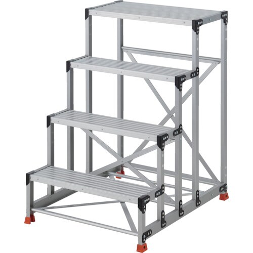 TRUSCO 作業用踏台 4段 ステップ奥行20