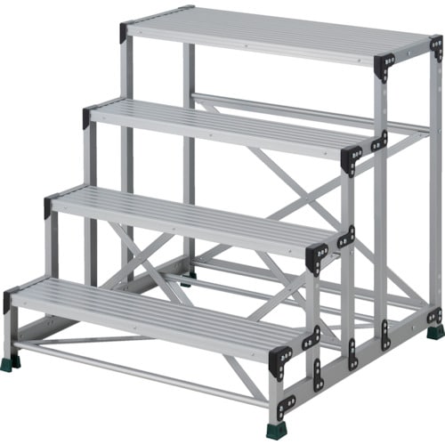 TRUSCO 作業用踏台 4段 ステップ奥行20