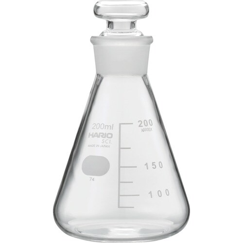 共栓三角フラスコ 200mL(TS27)