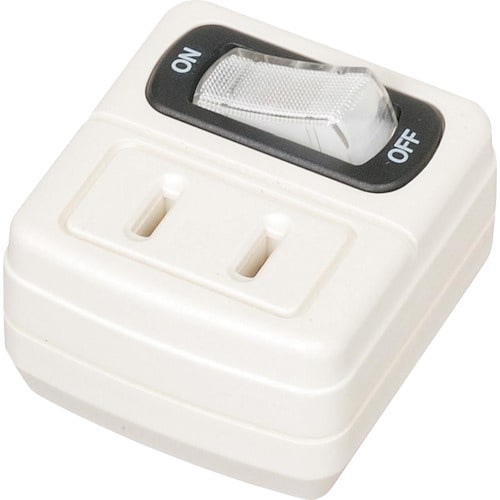 YAZAWA 省エネタップ1個口白