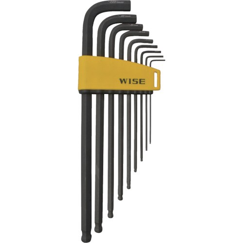 ワイズ ブラックボールポイント六角棒レンチ ロング