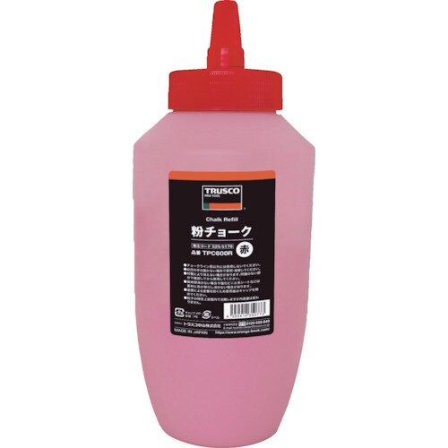 TRUSCO 粉チョーク 赤