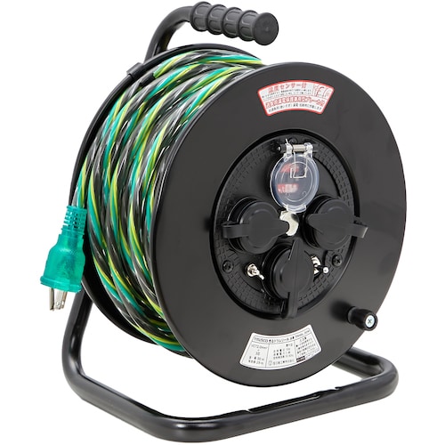 TRUSCO 光るドラムリール 防雨防塵型100V