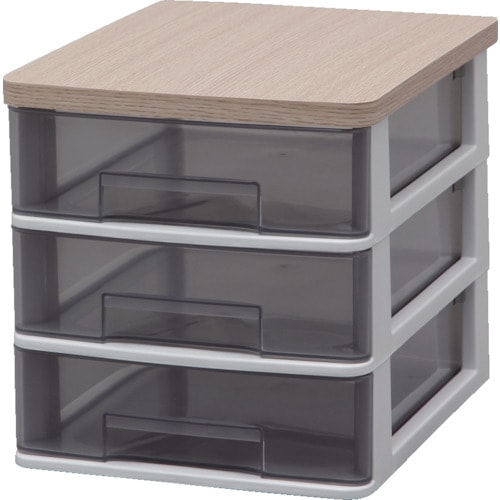 IRIS 226216 ウッドトップデスクチェスト