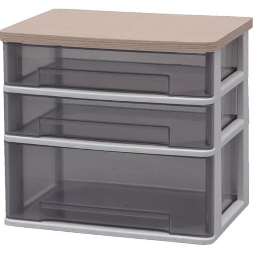 IRIS 226218 ウッドトップデスクチェスト