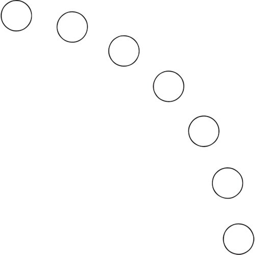 ユニット ユニピタ ドア開閉表示ステッカー丸型 白