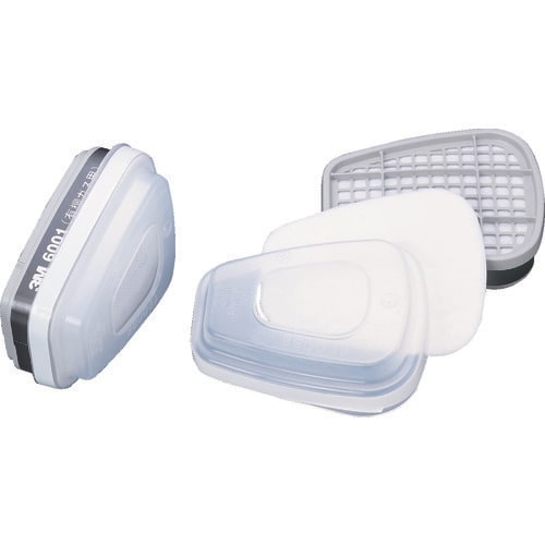 3M 防毒マスク用吸収缶 S1ろ過材付き 6001