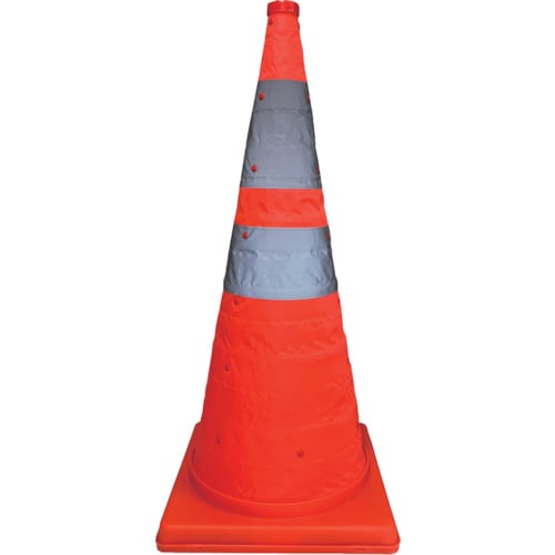 ミズケイ 伸縮発光式三角コーン「テラス」72cm(