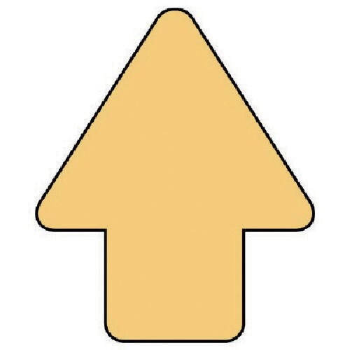 ユニット 矢印ステッカー うすい黄・10枚組・58