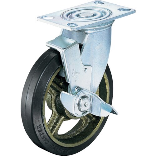 ハンマー 重荷重用旋回式ゴム車(イモノホイール・ラ