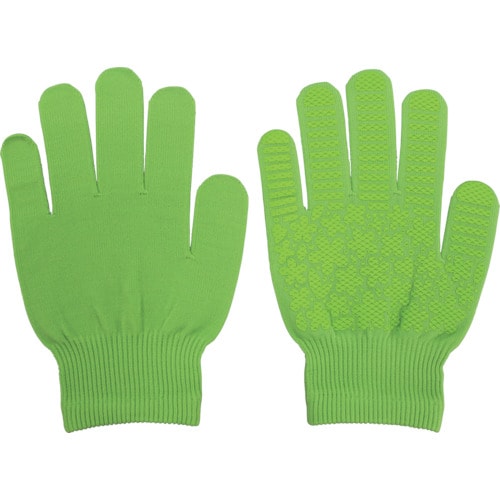 福徳 日本製すべり止め手袋 らくって ライトグリー