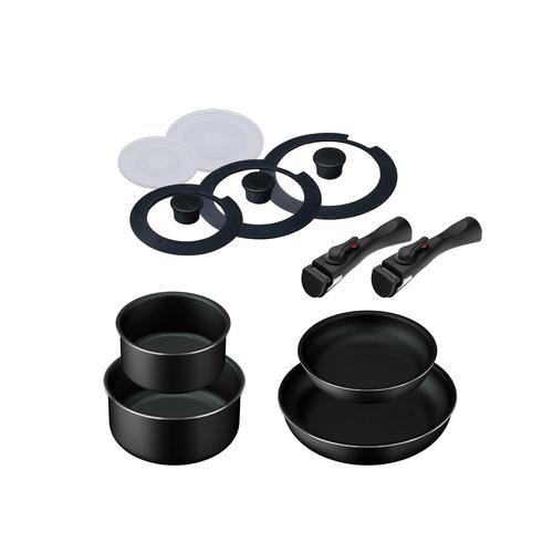 取っ手が外せるフライパン・なべ 11点セット