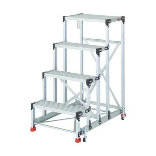 作業用踏台 4段 スプリングキャスター付