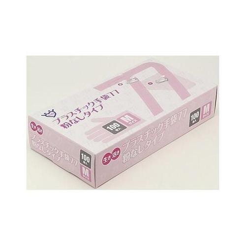 生き活きプラスチック手袋77 M ナチュ