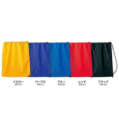 少し大きめナイロン巾着 ブラック F E