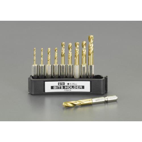 10本組六角軸ドリルセット(HSS)EA824DF