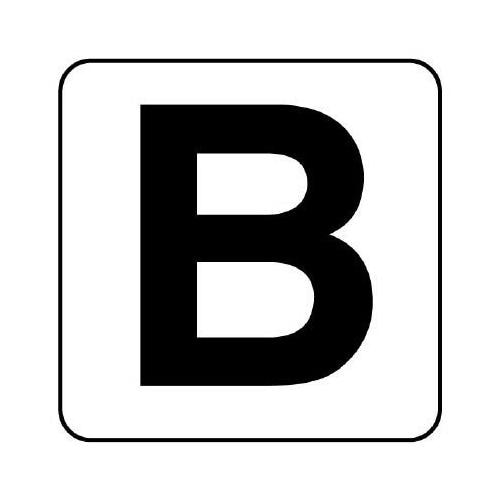 アルファベット表示ステッカーEA983CW−132