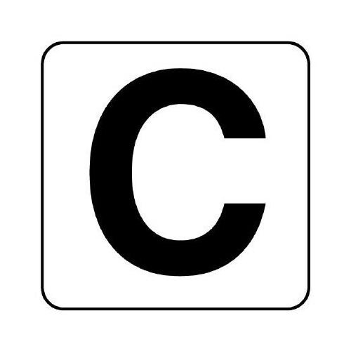 アルファベット表示ステッカーEA983CW−133