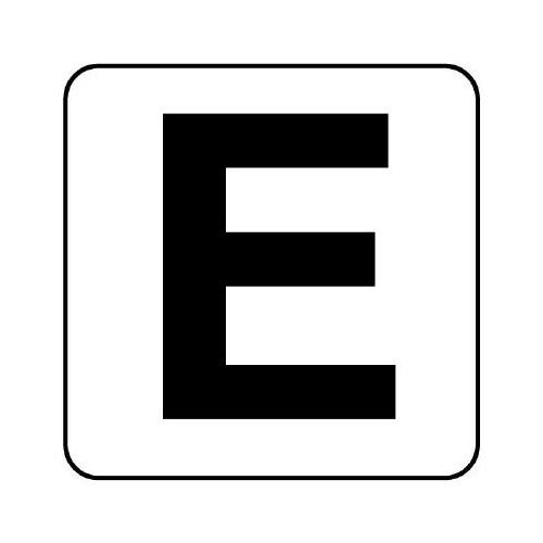 アルファベット表示ステッカーEA983CW−135