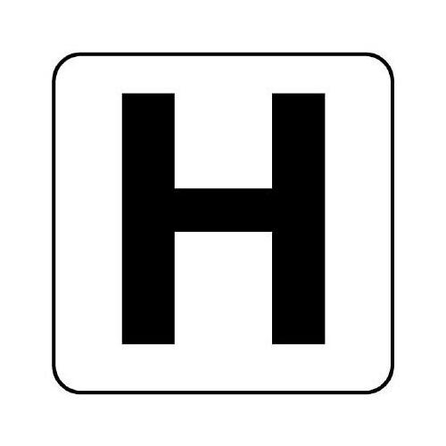 アルファベット表示ステッカーEA983CW−168