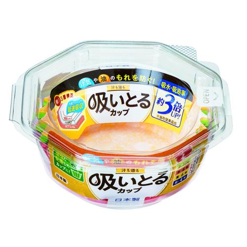 汁も油も吸いとるカップL4色 26枚入