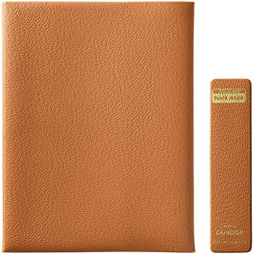 皮革調ブックカバーNo.9 A5 キャメル 2個入