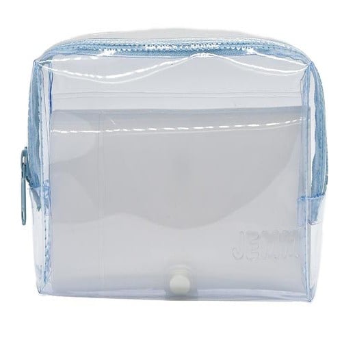 ジェム クリアペンケース ブルーグレー 2個入