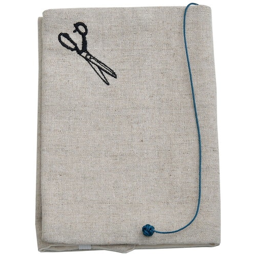 布のブックカバー ハサミ 2個入