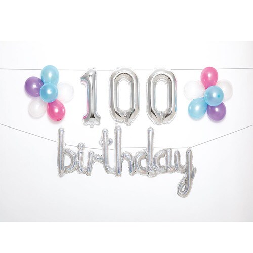 ウォールデコバルーン お食い初めホログラム×2