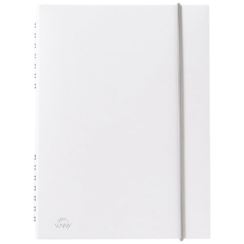 SUNNY リングノート紙カバー A5変形 白×2