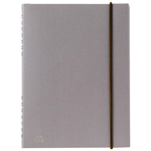 SUNNY リングノート紙カバー A5変形 茶×2