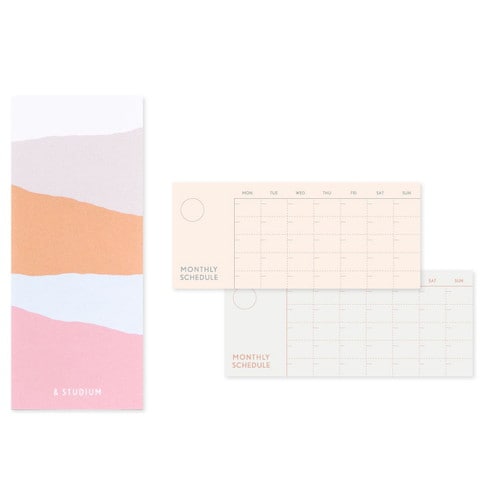 STUDY マネジメントカード月間スケジュール×2