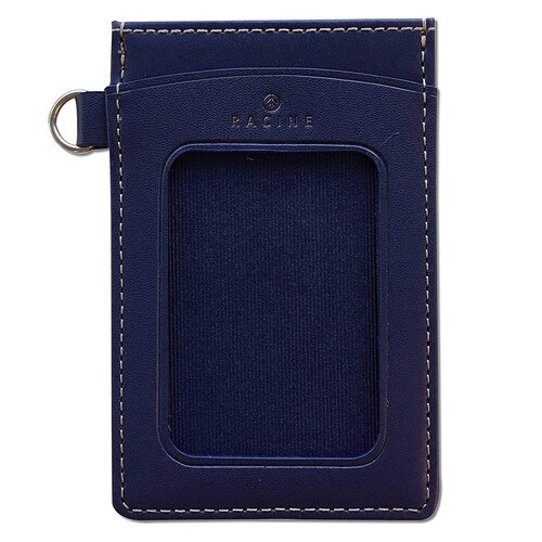 ラシーヌ パスケース ネイビーブルー