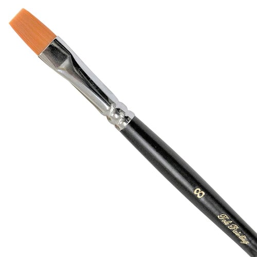 トールペイント用 ナイロン 平筆 8号 4本入