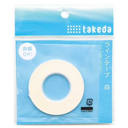 ラインテープ 白 3.0mm幅 16m巻 3個入