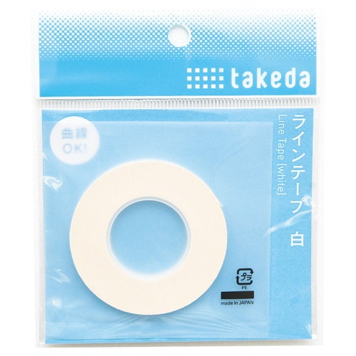 ラインテープ 白 4.0mm幅 16m巻 3個入