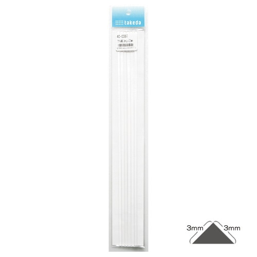 アクリル 三角棒 3mm 6本入 6袋入