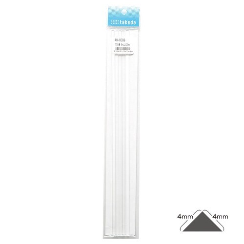 アクリル 三角棒 4mm 5本入 6袋入