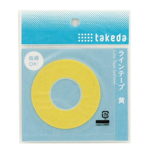 ラインテープ 黄 0.5mm 3個入